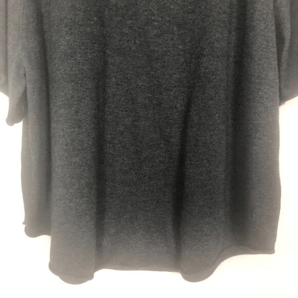 Style & Co. Cowl Neck Tunic Sweater Size M Charcoal Oversized - Picture 5 of 12